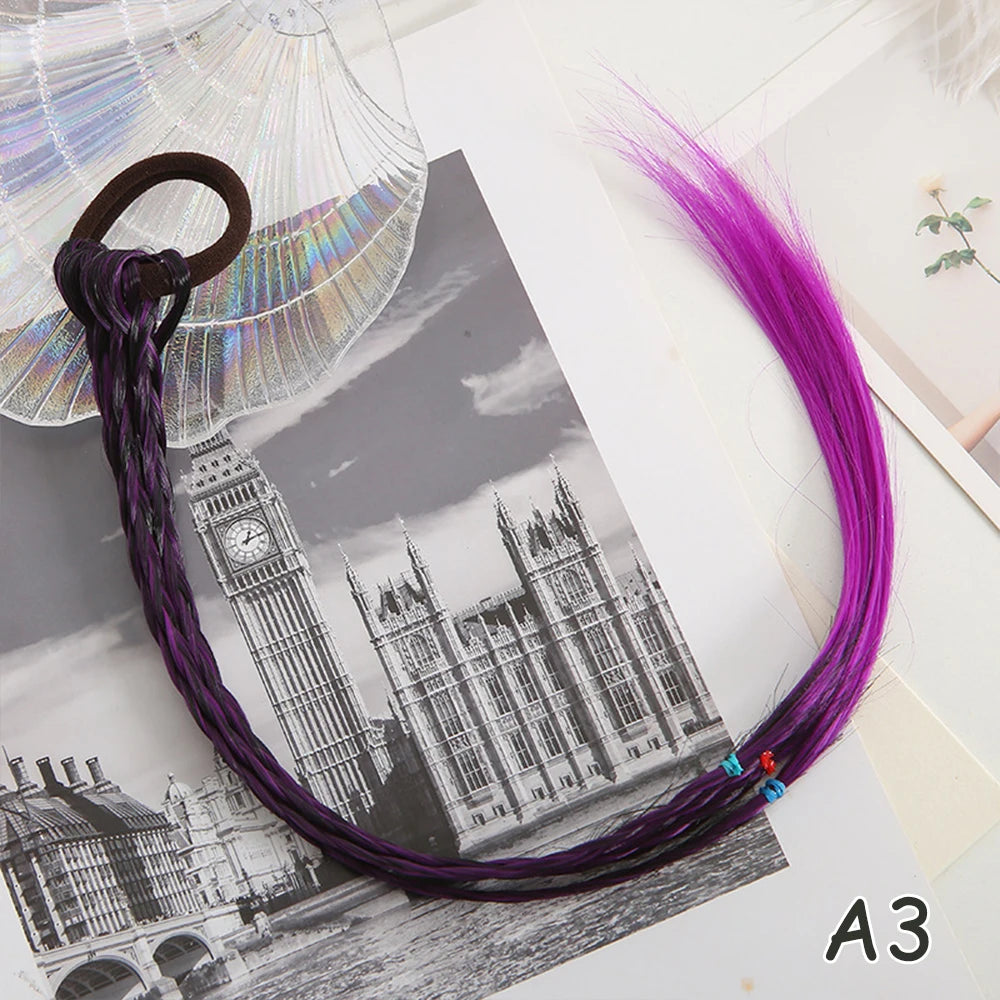 Rainbow Braided Hair Extensions