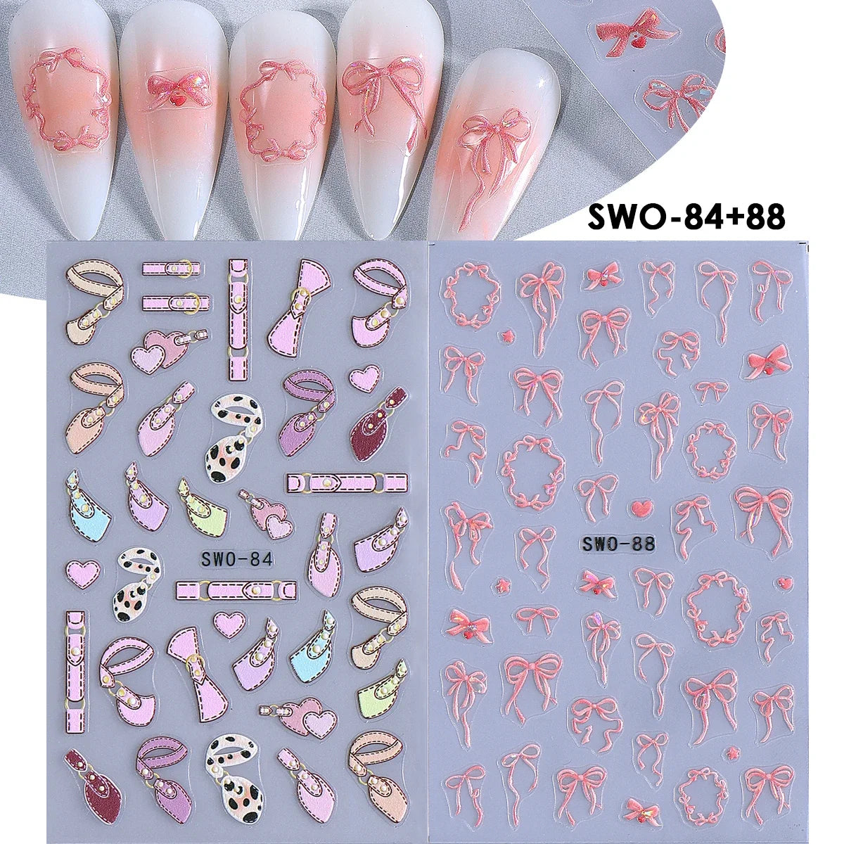 Cherry Strawberry Nail Stickers