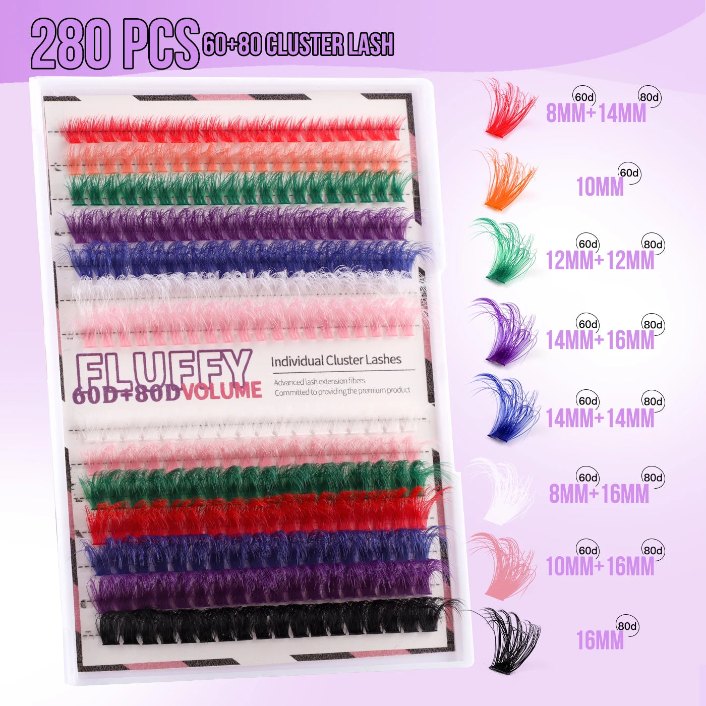 Natural Colored False Lashes