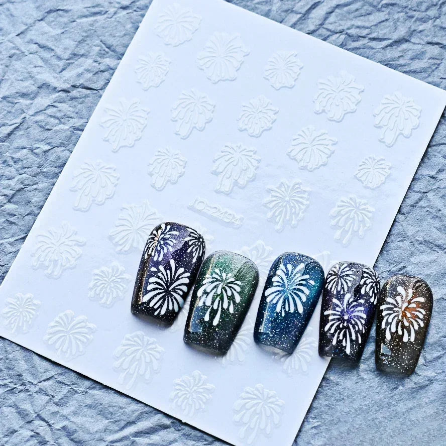 5D Glitter Nail Stickers