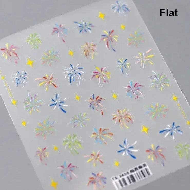 5D Glitter Nail Stickers