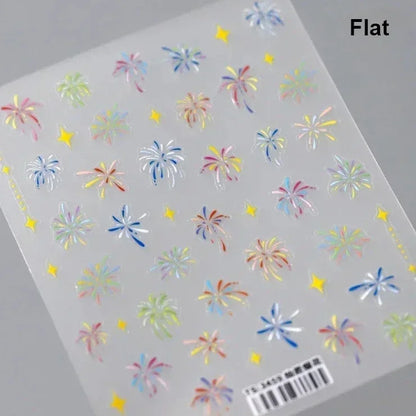 5D Glitter Nail Stickers