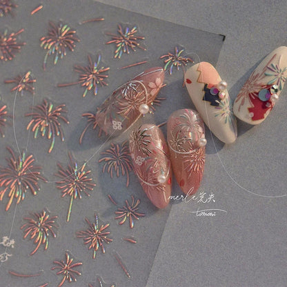 5D Glitter Nail Stickers