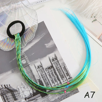 Rainbow Braided Hair Extensions