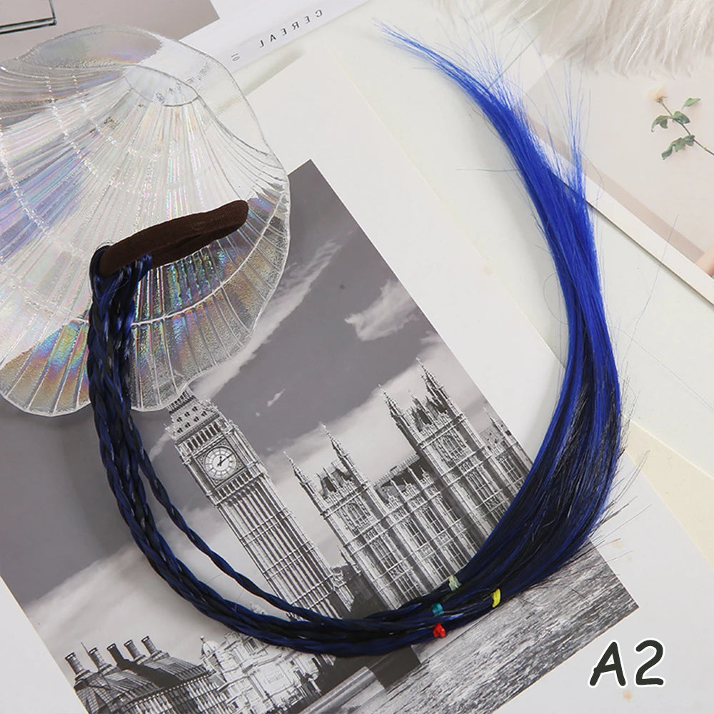 Rainbow Braided Hair Extensions