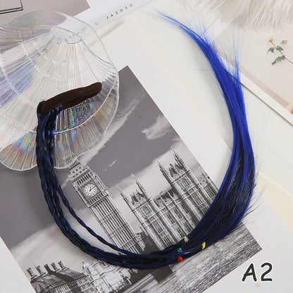 Rainbow Braided Hair Extensions