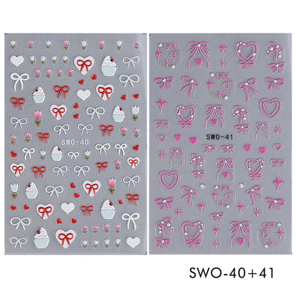 Cherry Strawberry Nail Stickers