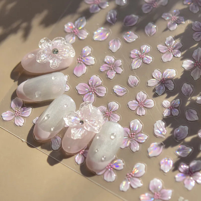 3D Flower Nail Stickers