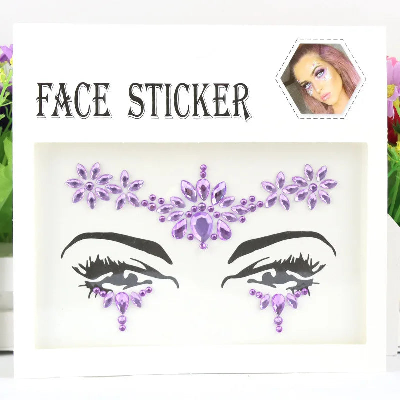 Makeup Face Rhinestones