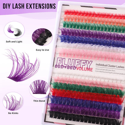 Natural Colored False Lashes
