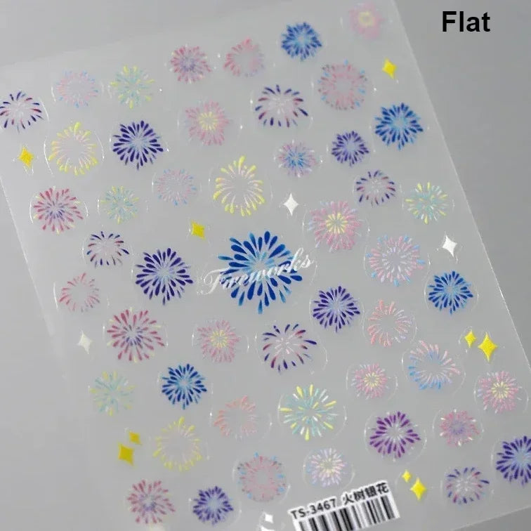 5D Glitter Nail Stickers