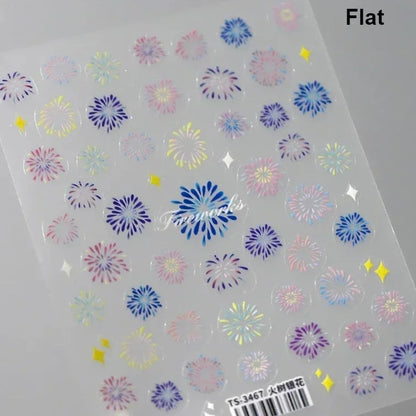 5D Glitter Nail Stickers