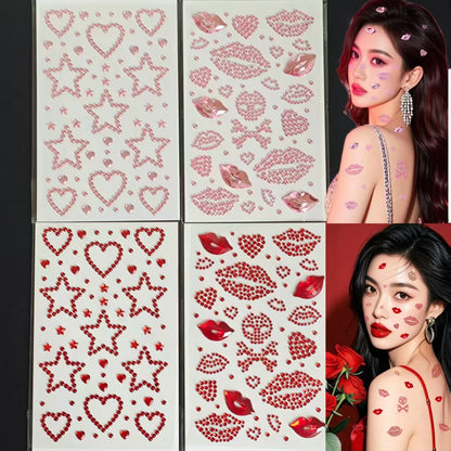 Valentine Face Stickers
