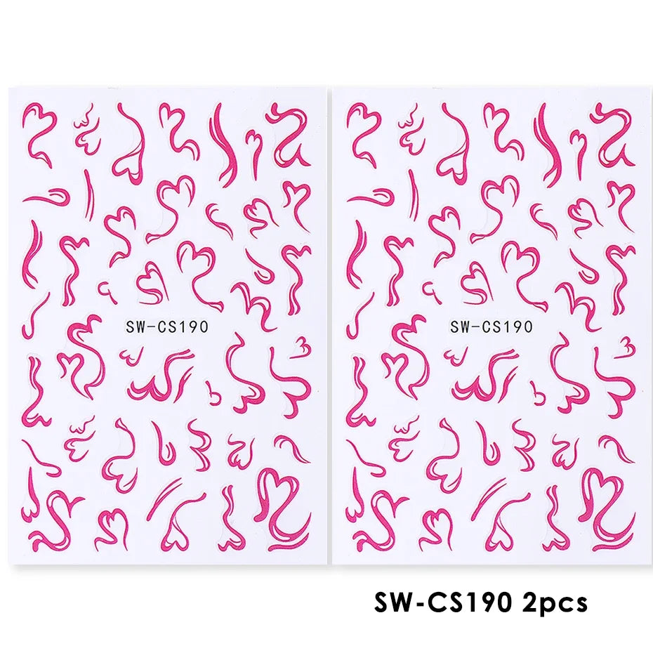 Cherry Strawberry Nail Stickers