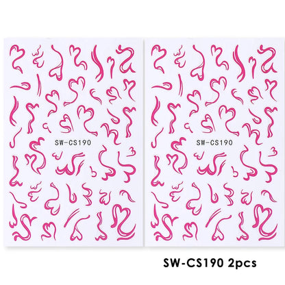 Cherry Strawberry Nail Stickers
