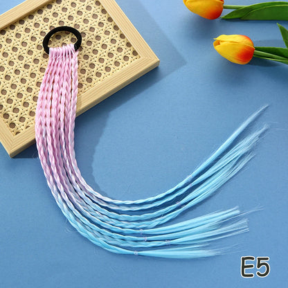 Rainbow Braided Hair Extensions