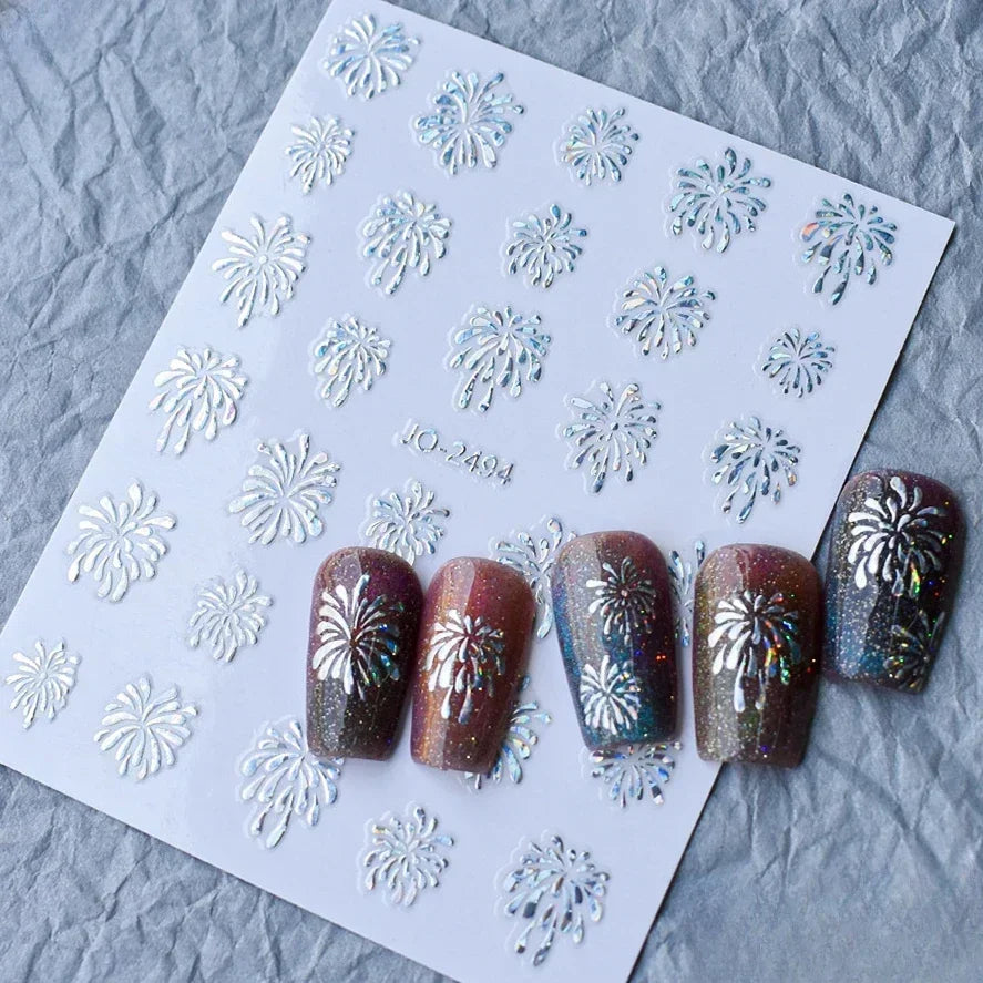 5D Glitter Nail Stickers