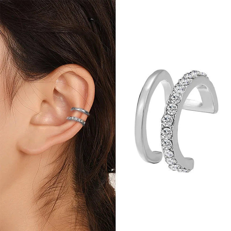 Gold Silver Leaf Earrings