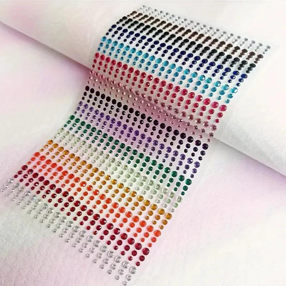 Rainbow Face Gem Stickers