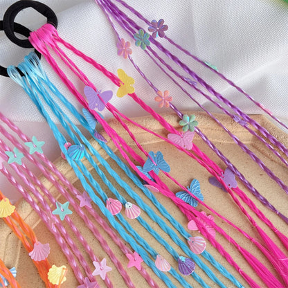 Rainbow Braided Hair Extensions