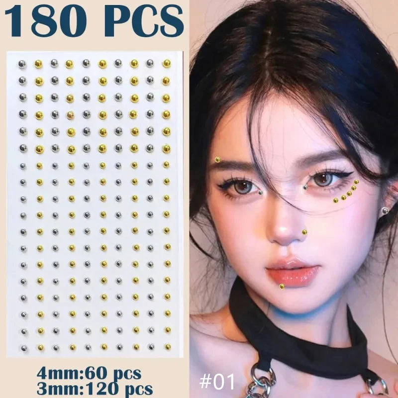3D Fake Piercing Stickers