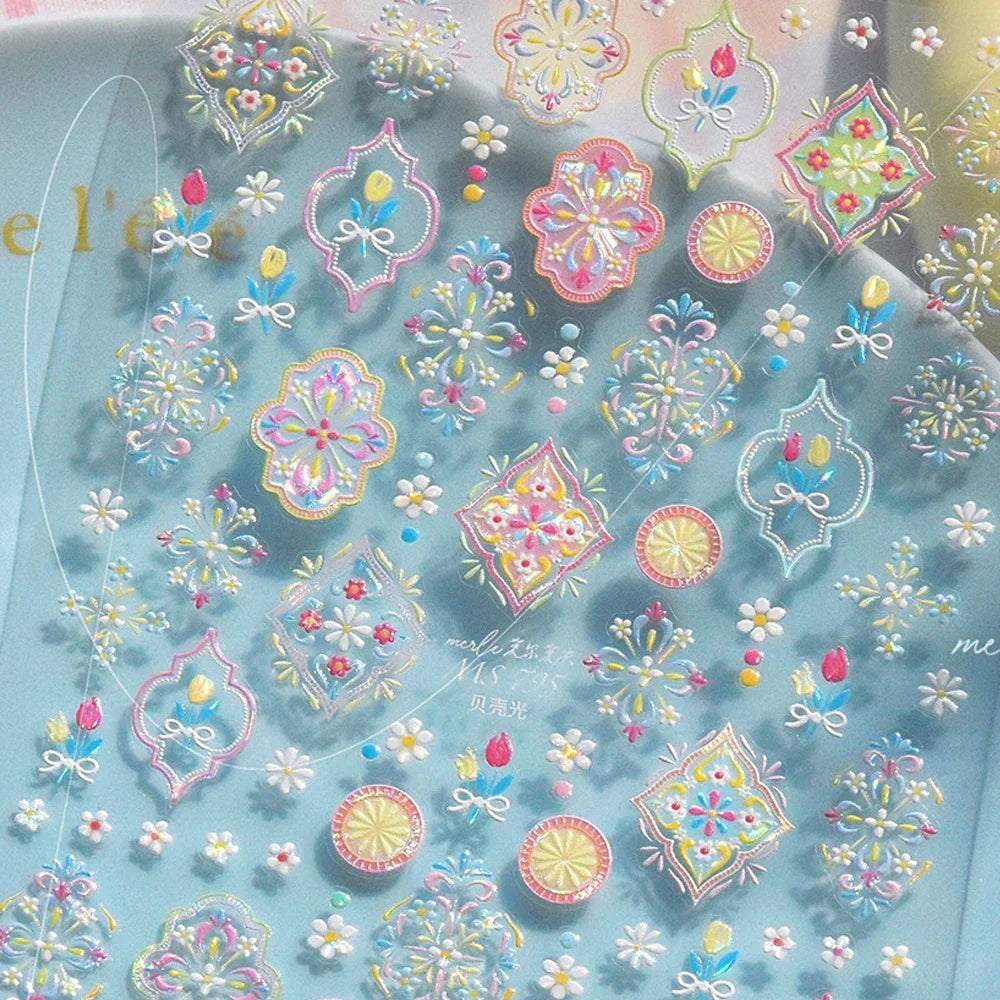 5D Glitter Nail Stickers